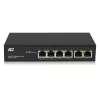 ACT, przełącznik sieciowy, 6 portów, 10/100 Mb/s. 4x port PoE+ (30 W)
