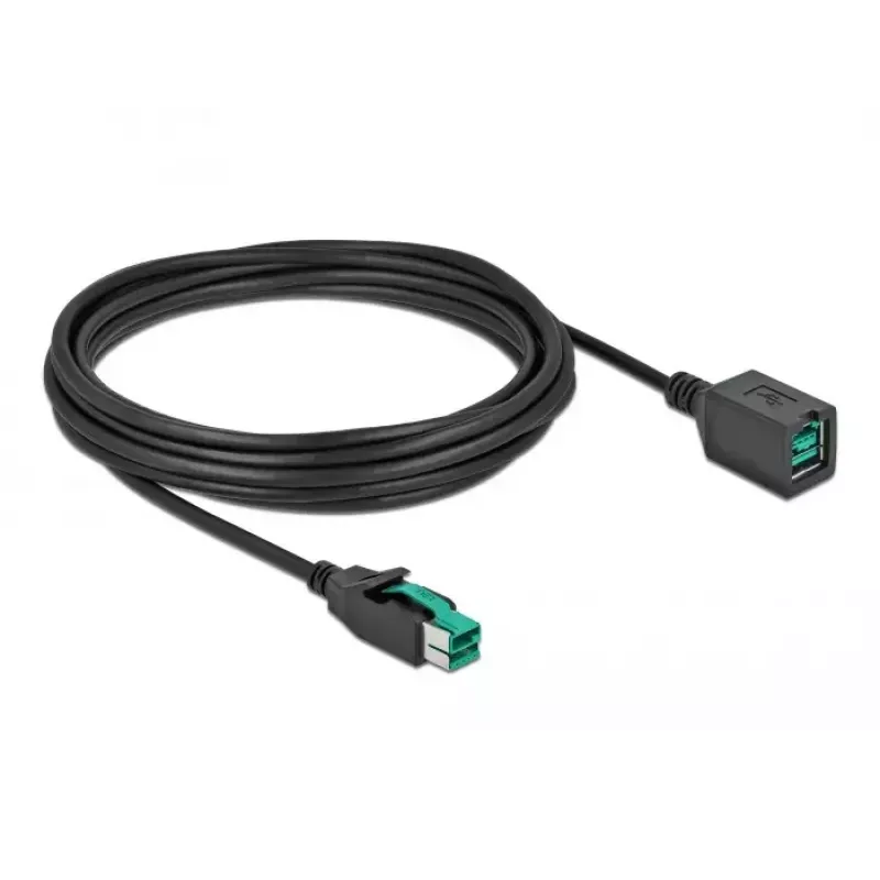 Przedłużacz USB z zasilaniem DeLOCK 85984 12V 5m Czarny