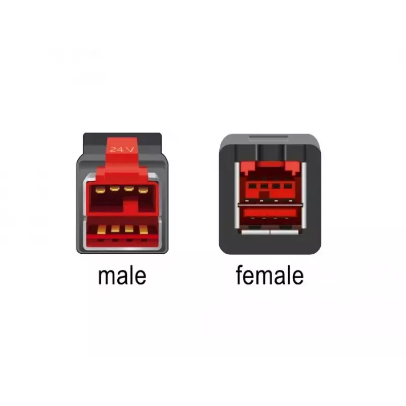 Przedłużacz USB z zasilaniem DeLOCK 85986 24 V 2 m Czarny