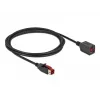Przedłużacz USB z zasilaniem DeLOCK 85986 24 V 2 m Czarny
