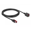 Przedłużacz USB z zasilaniem DeLOCK 85987 24 V 3 m Czarny