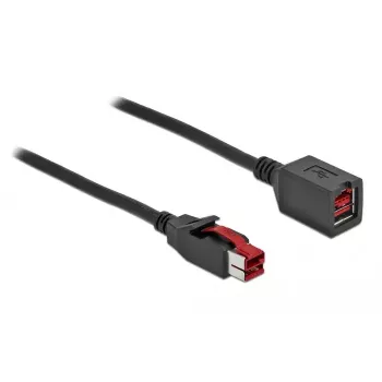 Przedłużacz USB zasilany DeLOCK 85988 24 V 4 m czarny