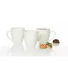Ritzenhoff & Breker Gusto Jumbo Coffee Mug, 0.6L, biały Porcelain, Dishwasher Safe, 110mm - 6 Pack (088762)