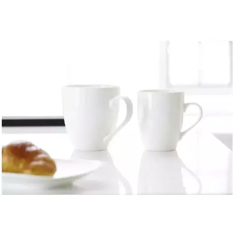 Ritzenhoff & Breker Gusto Jumbo Coffee Mug, 0.6L, biały Porcelain, Dishwasher Safe, 110mm - 6 Pack (088762)