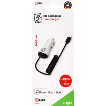 Ładowarka do urządzeń mobilnych 2GO 795631 Auto Gniazdo zapalniczki 12/24V 5V Biała