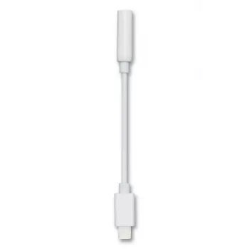 Kabel audio 2GO 797294 3,5 mm żeński na Lightning męski 0,1 m biały