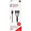 Kabel USB 2GO 797153 1,5 m USB B USB C/Micro-USB B/Lightning Czarny