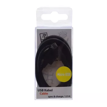Kabel USB 2GO 795201 1m USB B Micro-USB B Czarny