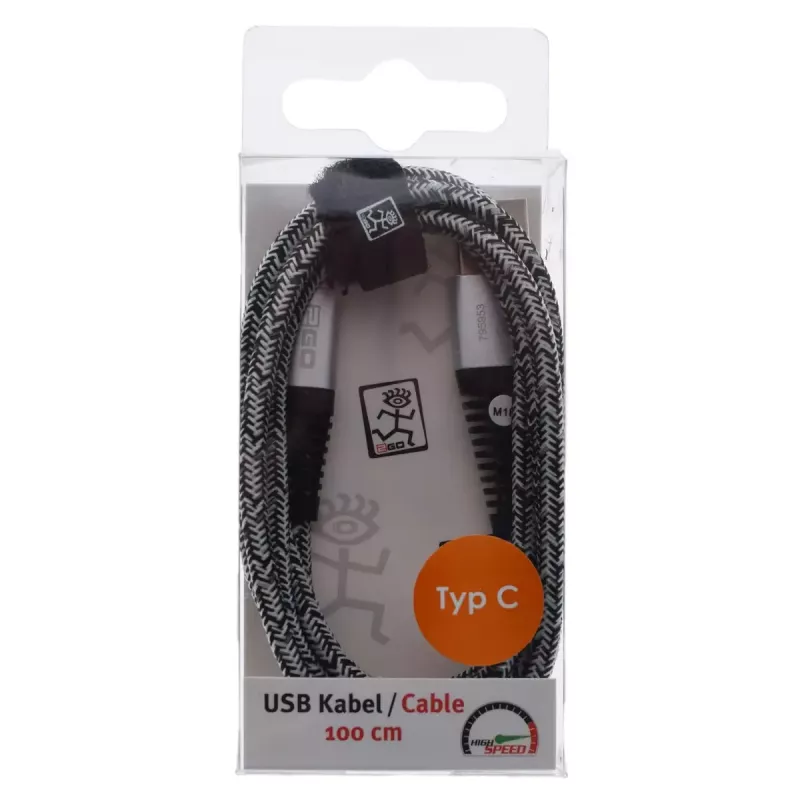 Kabel USB 2GO 795953 USB 3.2 Gen 1 1m USB B USB C srebrny