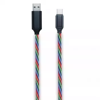 Kabel USB 2GO 797146 1m USB B USB C Wielokolorowy