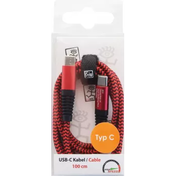 Kabel USB 2GO 797195 USB 3.2 Gen 1 1 m USB C Czerwony