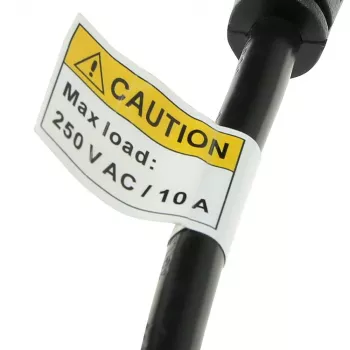 ACT Powercord C14 - Typ F żeński (maks. prąd 10A) czarny 0,6 m