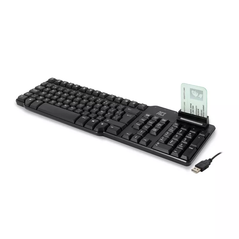 ACT Wired klawiatura with smart card reader (Azerty/BE layout)