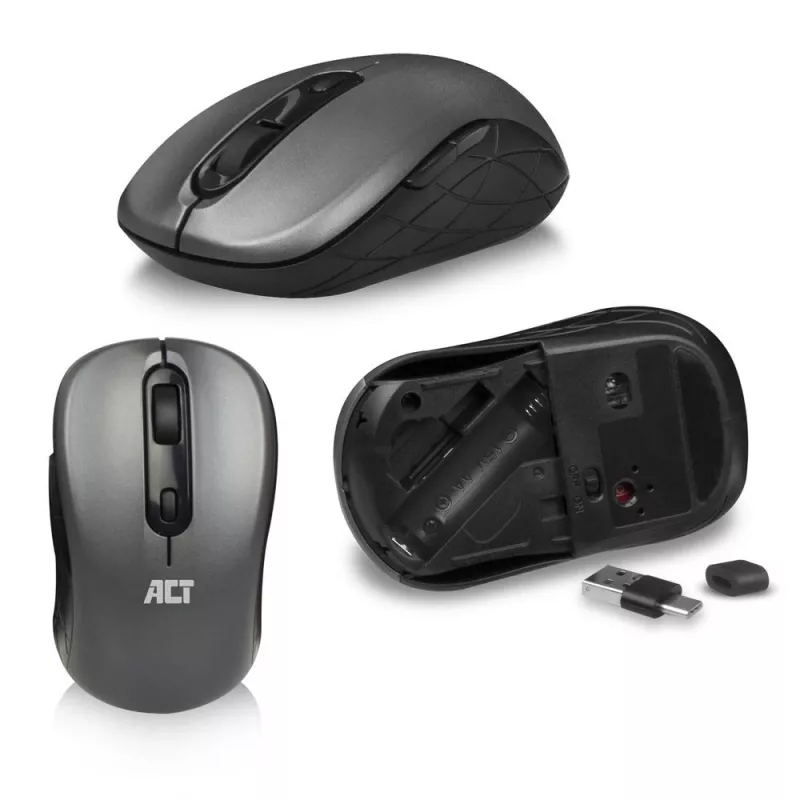 ACT Wireless klawiatura and mysz set, USB-C/USB-A combi receiver (Qwerty/US layout)