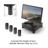 Nóżki ACT AC8200 czarne 65mm do montażu na biurku