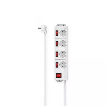 Hama 00223121 przedłużacz 1,4 m 4 gniazda AC Do zastosowań wewnętrznych Biały