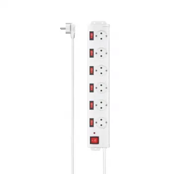 Hama 00223159 Inteligentna listwa zasilająca 6 gniazd AC 1,4 m 3680 W