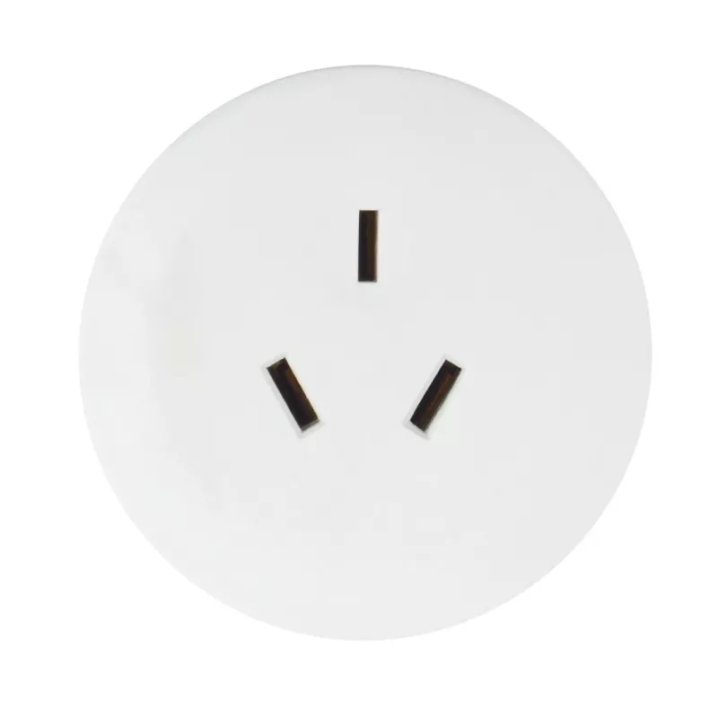 Hama 00223453 adapter wtyczki sieciowej hybryda typu E/F na typ I (AU) biały