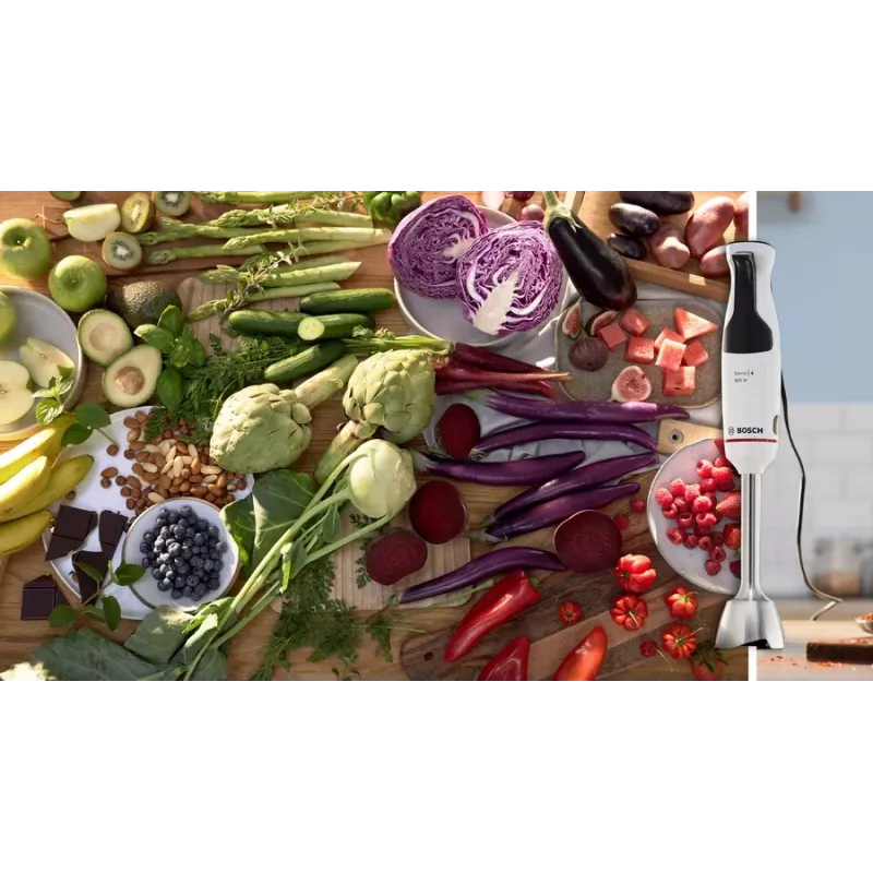 Bosch Serie 4 MSM4W421 blender ręczny 800 W Czarny, Biały