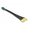 DeLOCK 90143 Kabel koncentryczny 0,2 m Mini FAKRA Z 4 x SMA Czarny
