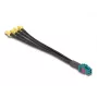 DeLOCK 90143 Kabel koncentryczny 0,2 m Mini FAKRA Z 4 x SMA Czarny