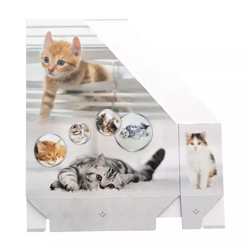 Magazine Rack HERMA Stehsammler Katzen A4 żółty
