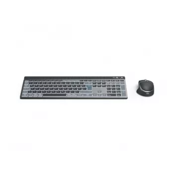 Klawiatura Hama WKM-750 z myszą bezprzewodowa Bluetooth QWERTZ Home/Office antracyt, czarny, niebieski