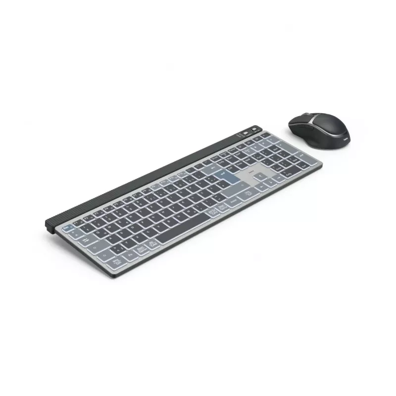Klawiatura Hama WKM-750 z myszą bezprzewodowa Bluetooth QWERTZ Home/Office antracyt, czarny, niebieski