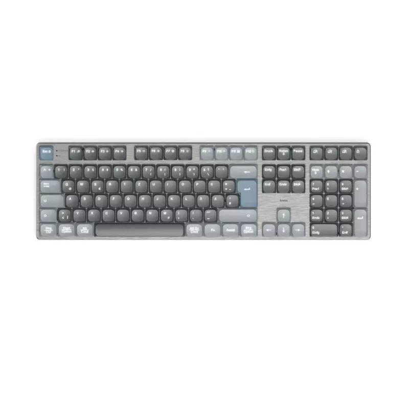 Hama WK-800 klawiatura dom/biuro Bluetooth QWERTZ niemiecka antracyt, czarny, niebieski