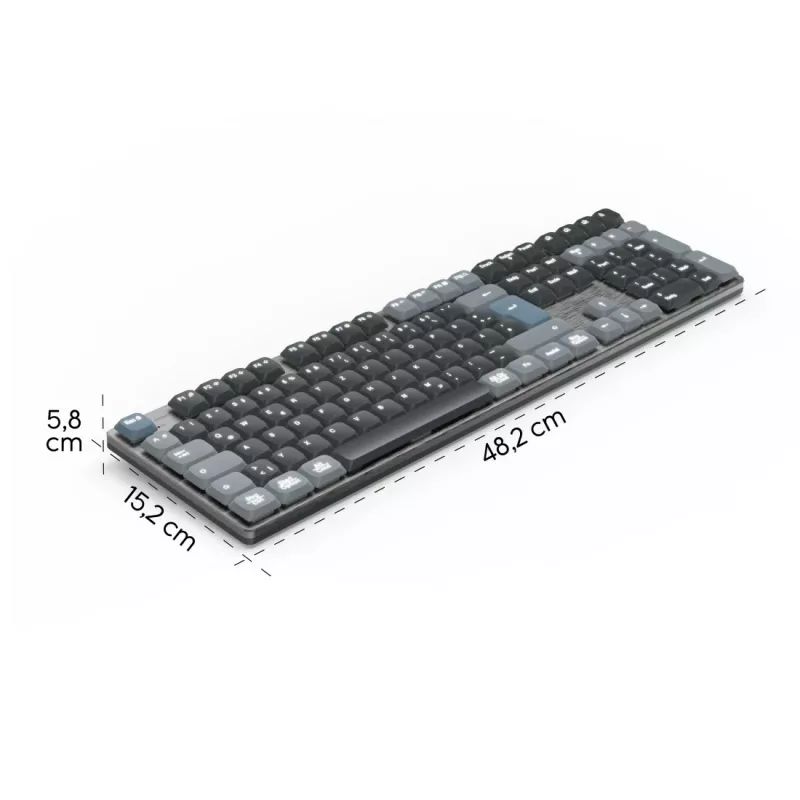 Hama WK-800 klawiatura dom/biuro Bluetooth QWERTZ niemiecka antracyt, czarny, niebieski