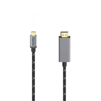Hama 00200509 Kabel HDMI 1.5 m HDMI Typ A (Standard) USB Typ-C Czarny