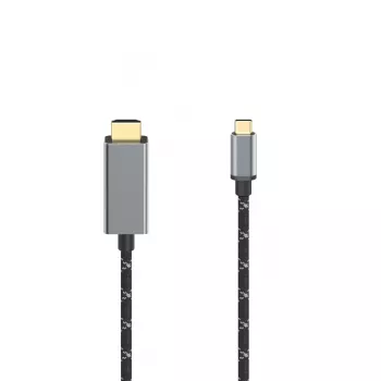 Hama 00200509 Kabel HDMI 1.5 m HDMI Typ A (Standard) USB Typ-C Czarny