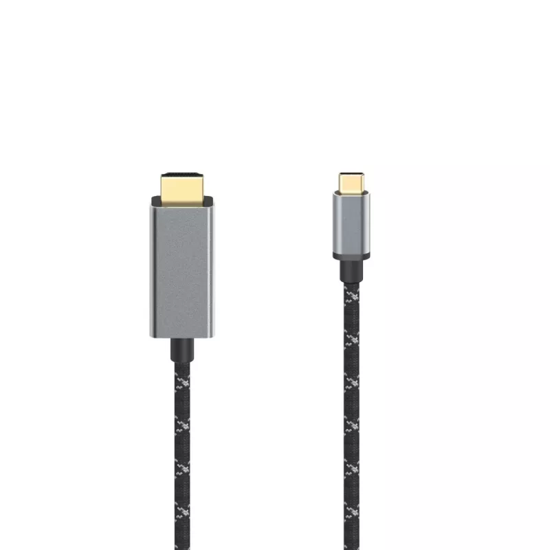 Hama 00200509 Kabel HDMI 1.5 m HDMI Typ A (Standard) USB Typ-C Czarny
