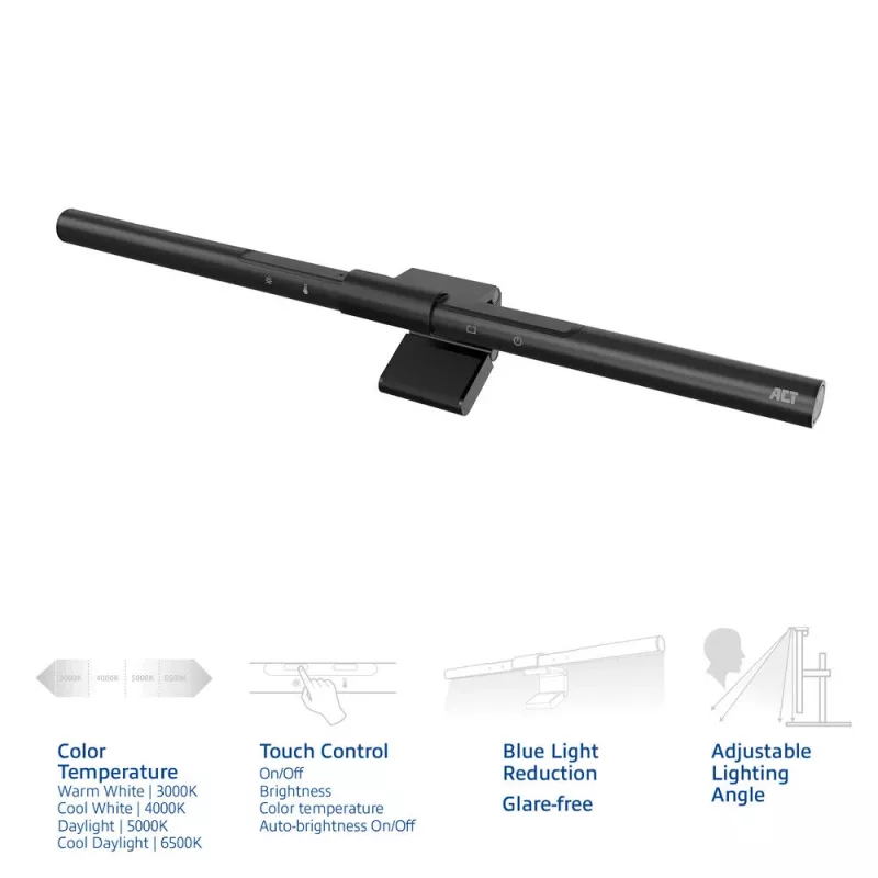 Monitor LED Light Bar ACT AC8055 — przyciemniana lampka ekranowa zasilana przez USB