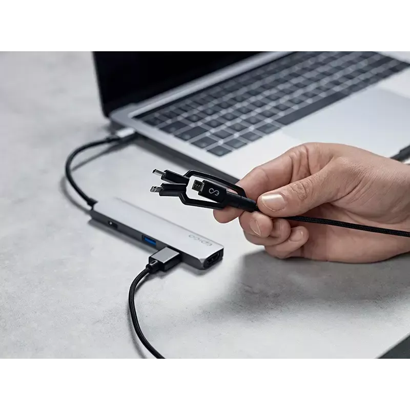 Kabel USB A na USB C / Micro-USB B / Lightning 3 w 1 1,2 m Epico
