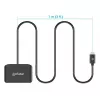 Czytnik kart inteligentnych stykowych Manhattan USB-C z gniazdem MicroSD, męskie złącze USB typu C do interfejsu czytnika stykowego i microSDXC, obsługa Windows, macOS i Linux, odczyt kart SIM z adapterem, kabel 1 m, czarny, trzyletnia gwarancja