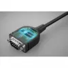 Kabel konwertera Manhattan USB-C na szeregowy, 1 m, męski na męski, szeregowy/RS232/COM/DB9, układ Prolific PL2303GT, czarny kabel, trzyletnia gwarancja