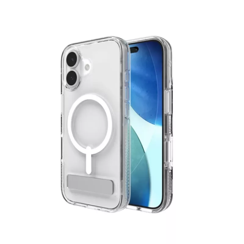 ZAGG Crystal Palace Snap Kickstand etui do Apple iPhone 17, Cover, Apple, iPhone 17, 16 cm (6.3 inch), Transparent