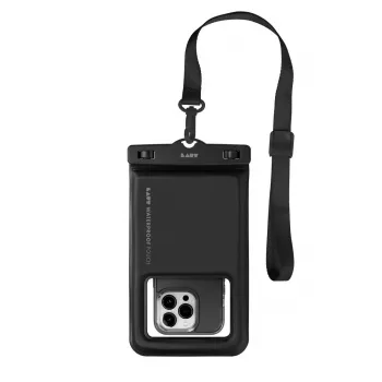 Wodoodporna uniwersalna sakwa na telefon LAUT POP AQUA IP68, czarna — do smartfonów