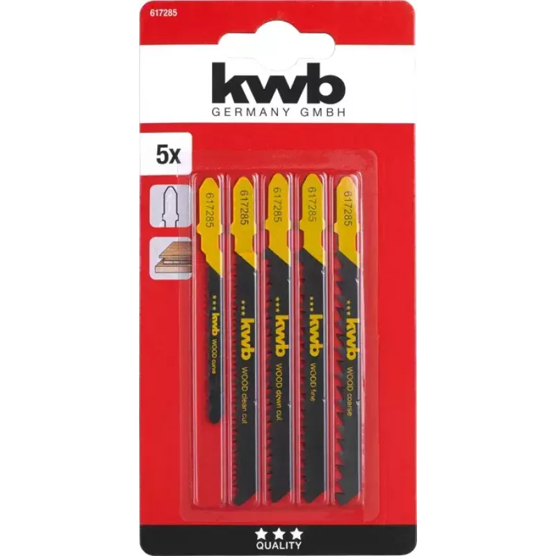 Brzytwa do wyrzynarki KWB 617285 stal wysokowęglowa 5 szt.
