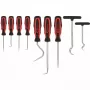 Rysik KS Tools 550.1070 Spiczasta końcówka Czarno-czerwona rączka