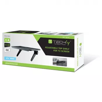 Techly ICA-DRS 902 AV equipment shelf Czarny Tworzywo sztuczne