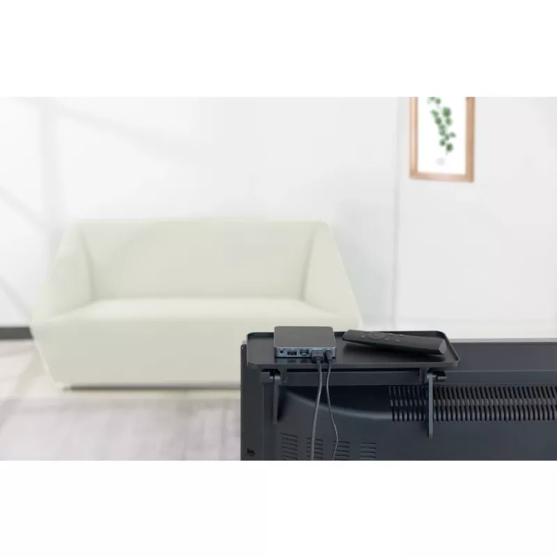 Techly ICA-DRS 902 AV equipment shelf Czarny Tworzywo sztuczne