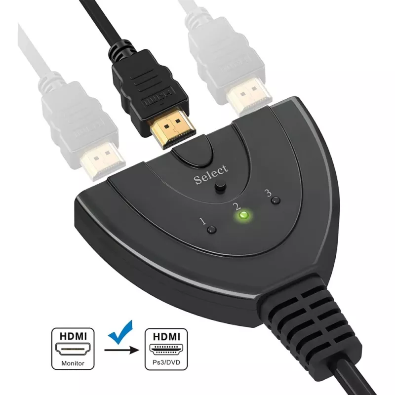 Techly IDATA HDMI-3F30 przełącznik wideo