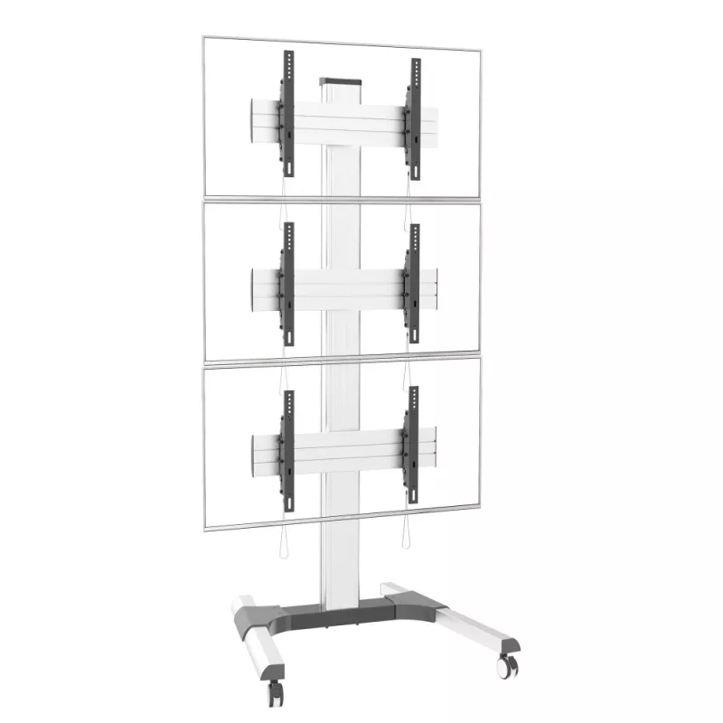 Stojak podłogowy Techly na 3 telewizory LCD/LED 32-55 inch do ściany wideo