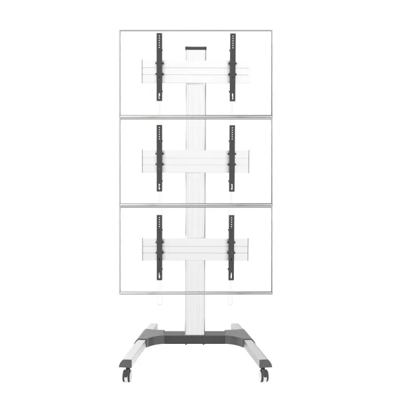 Stojak podłogowy Techly na 3 telewizory LCD/LED 32-55 inch do ściany wideo