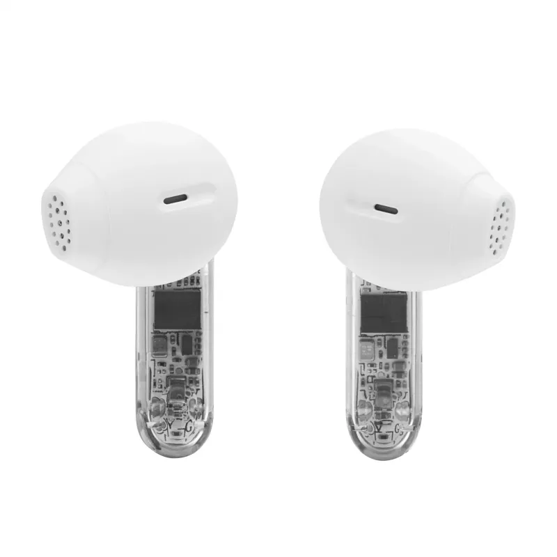 Zestaw słuchawkowy JBL Tune Flex 2 Ghost Edition — True Wireless (TWS) douszne, Bluetooth, 20–20000 Hz, biały