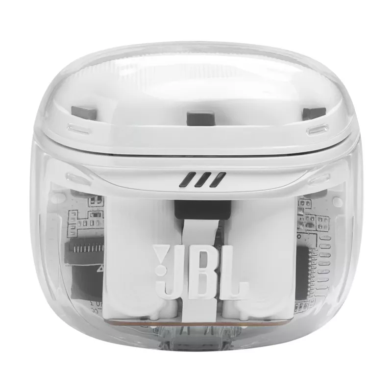 Zestaw słuchawkowy JBL Tune Flex 2 Ghost Edition — True Wireless (TWS) douszne, Bluetooth, 20–20000 Hz, biały