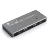 Techly IDATA KVM-DPC8K Przełącznik KVM Szary