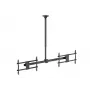 Uchwyt sufitowy do dwóch ekranów EQUIP 32 cale–60 cali (VESA 200x200–600x400, maks. 80 kg, obrót ±180°), czarny